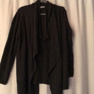 Gray knitted sweater